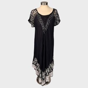 Fashion Force Free Size Made in India Black NEW NWT Dress